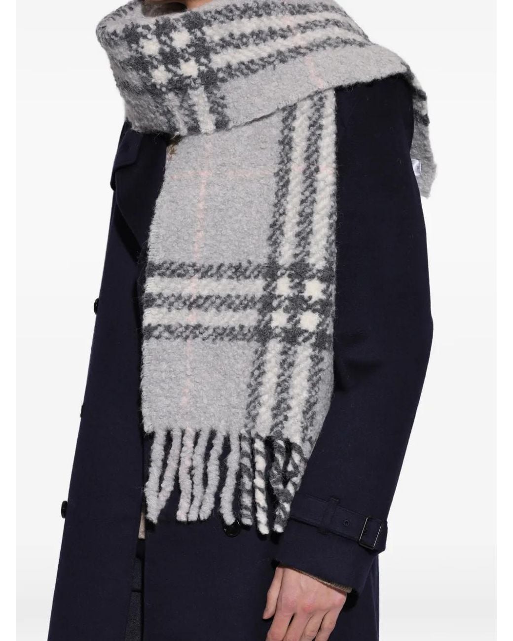 Sciarpa Bouclé di Burberry in Gray