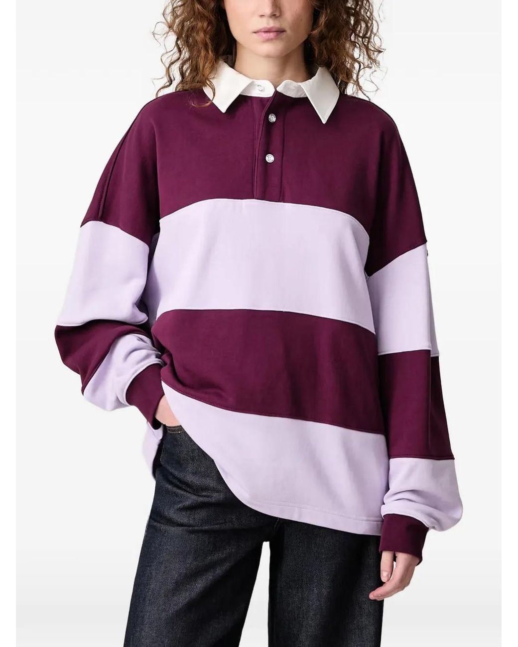 WRSTBHVR Purple Geri V2 Striped Polo Shirt