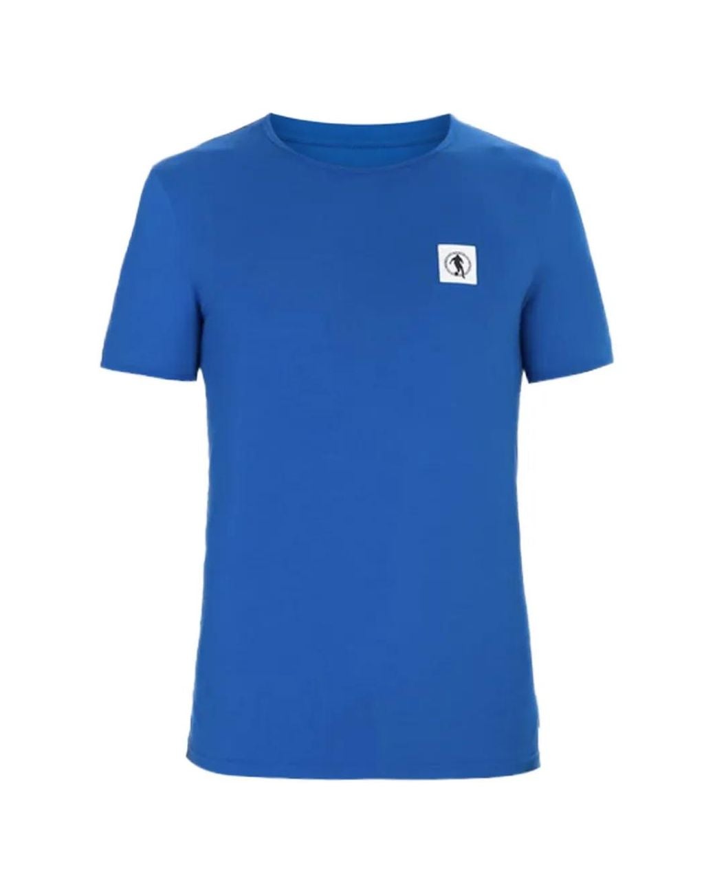 Bikkembergs Blue Logo-Patch Crew-Neck T-Shirt for men