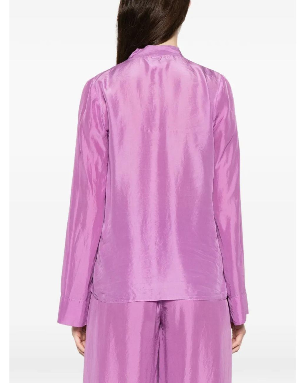 Forte_forte Purple Button Shirt