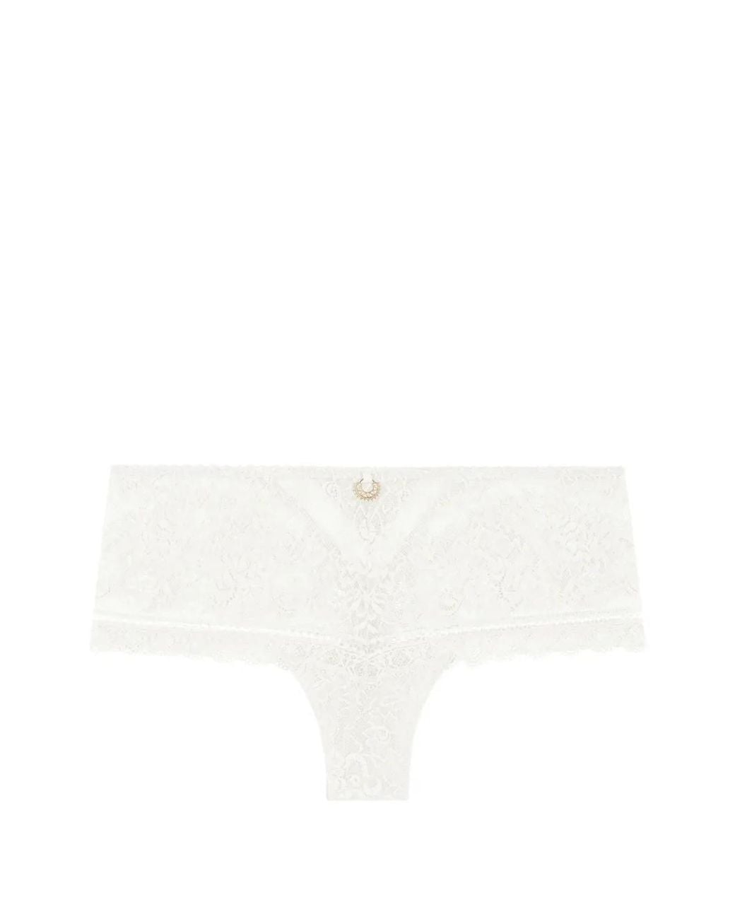 Aubade White Ivresse Baroque Lace-Embroidered Briefs