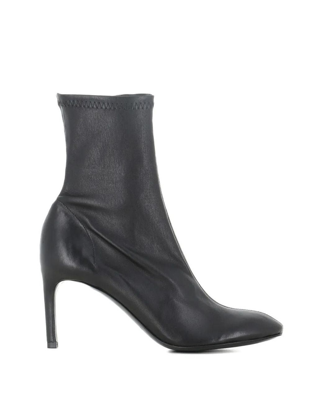Roberto Del Carlo Black Bottines Élastiques À Talon Aiguille