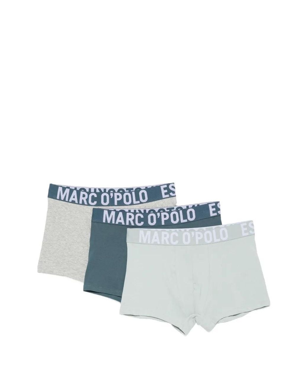 Marc O' Polo Blue Lot De Trois Boxers À Taille Logo for men