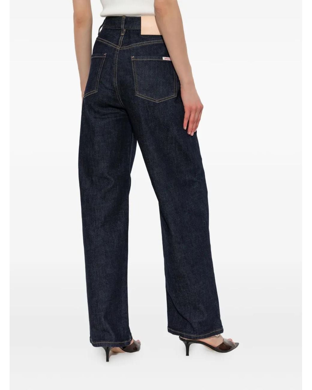 Self-Portrait Blue 5-Pockets Straight Jeans