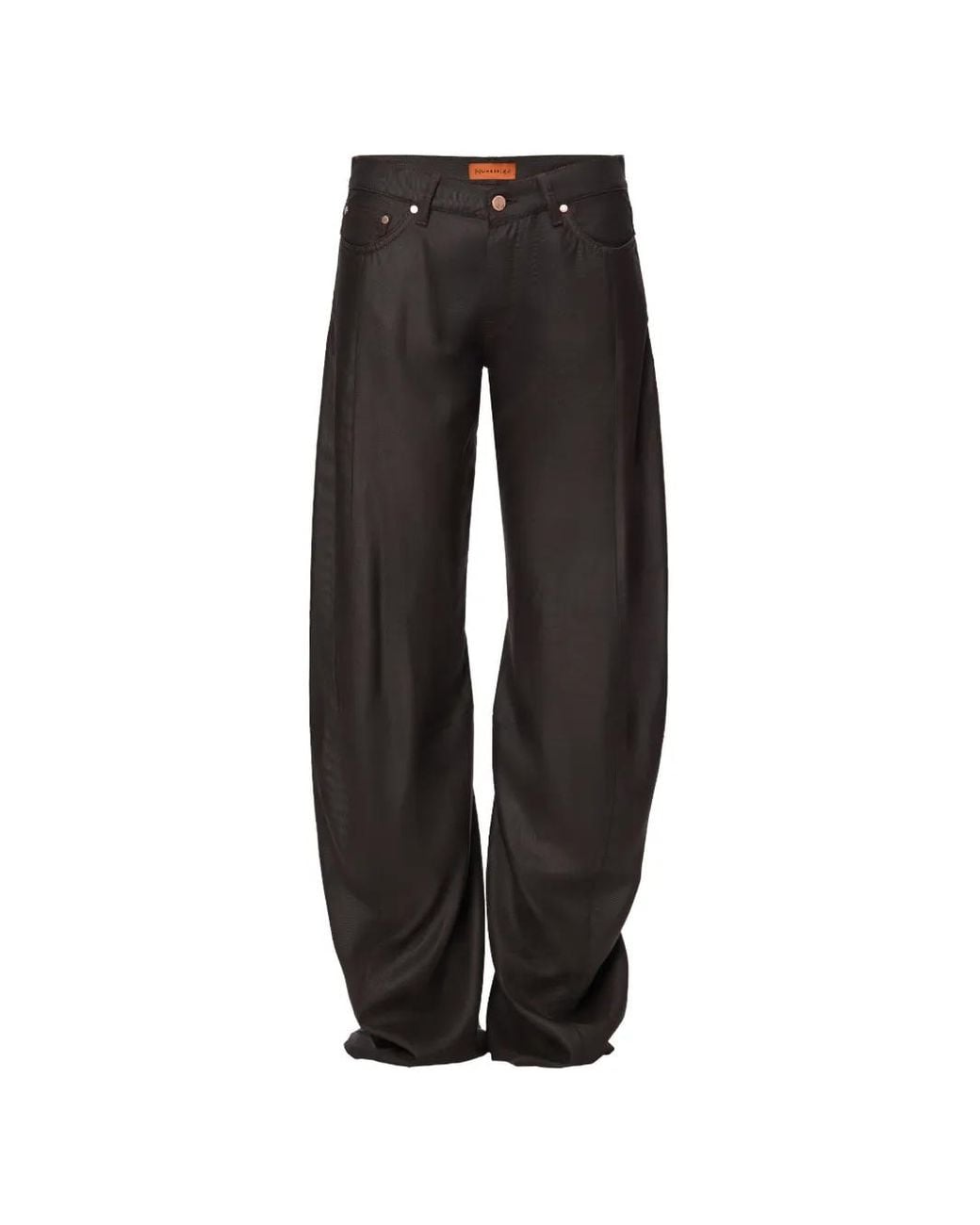 No44 Black Reyna Pocket Wide-Leg Jeans