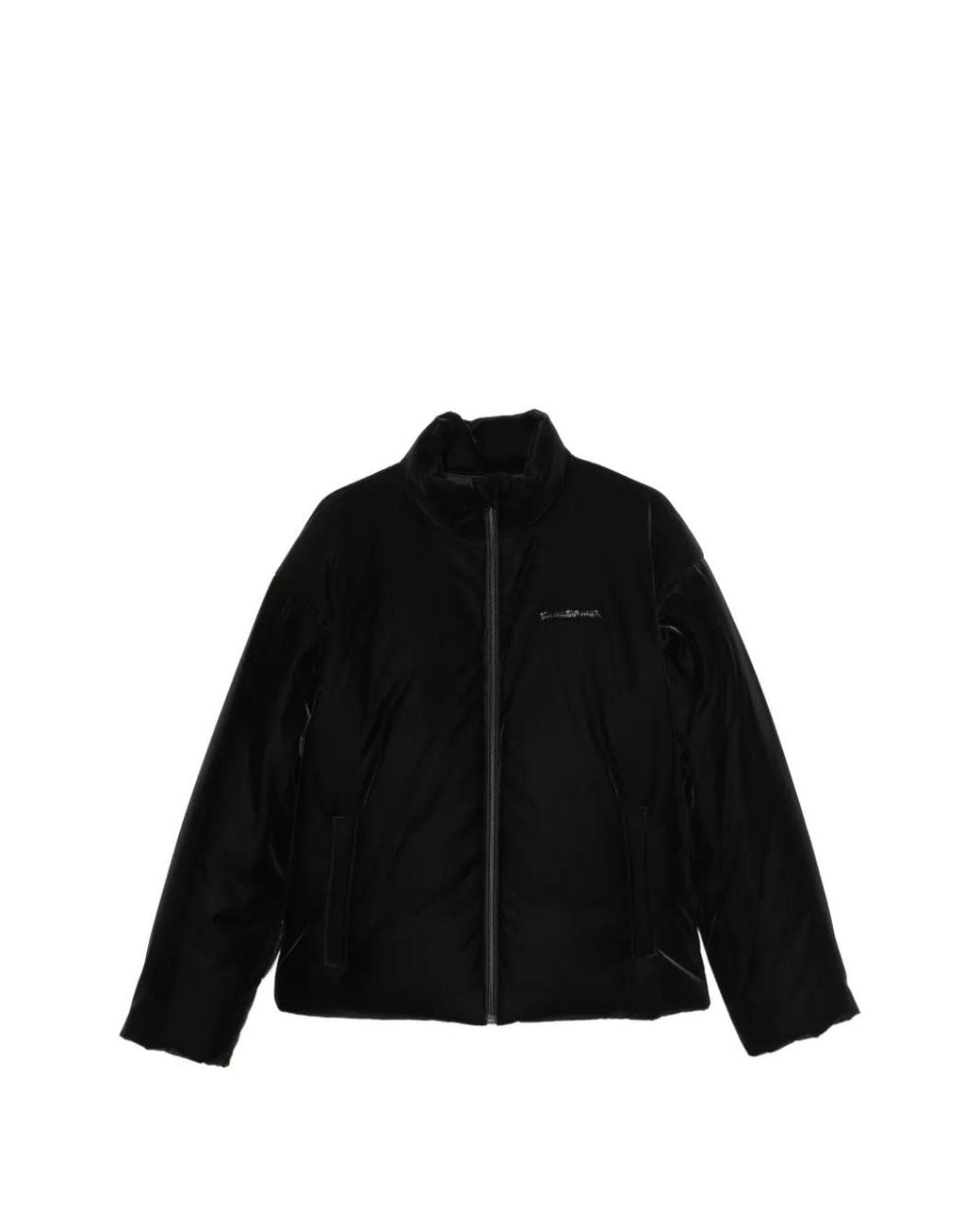 Alexander Wang Black Velvet Puffer Jacket