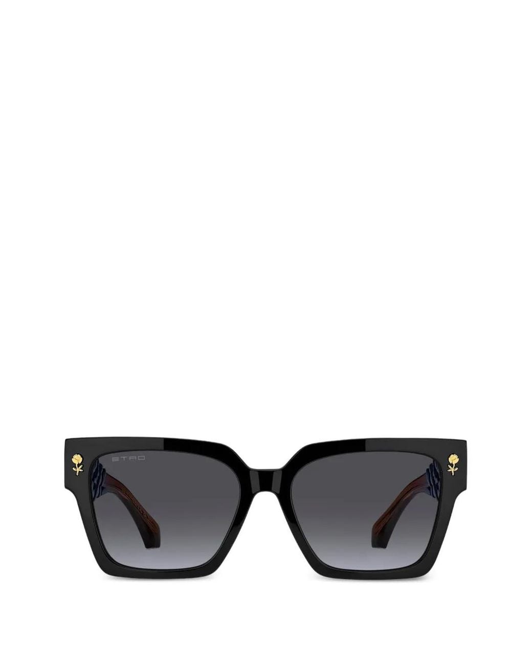 Etro Black Colour Stripes Sunglasses