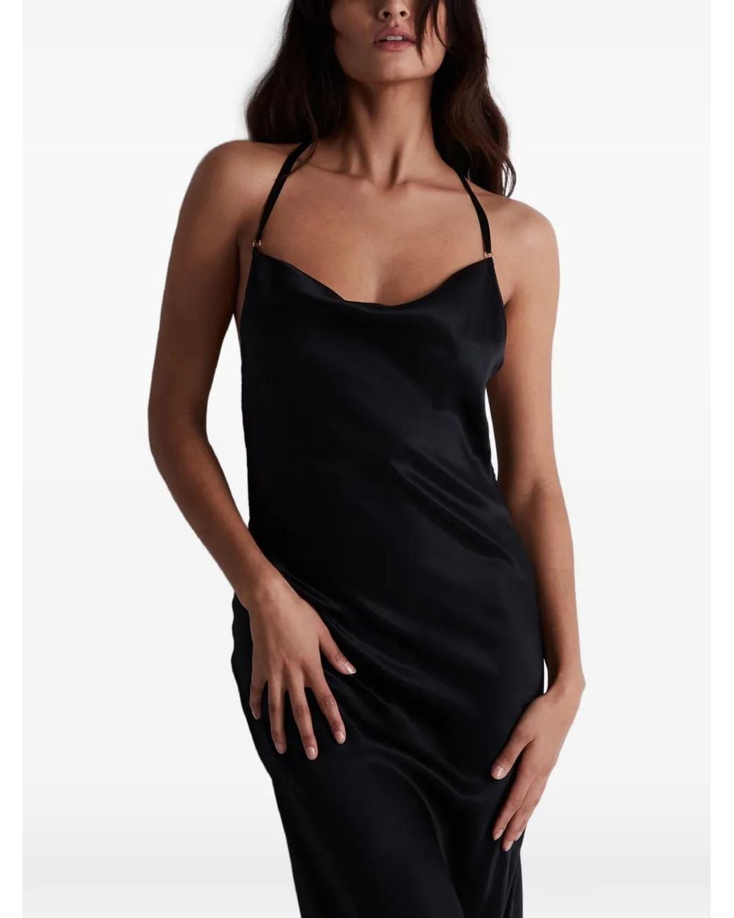 Aubade Blue Midnight Storm Embroidered Silk Nightdress