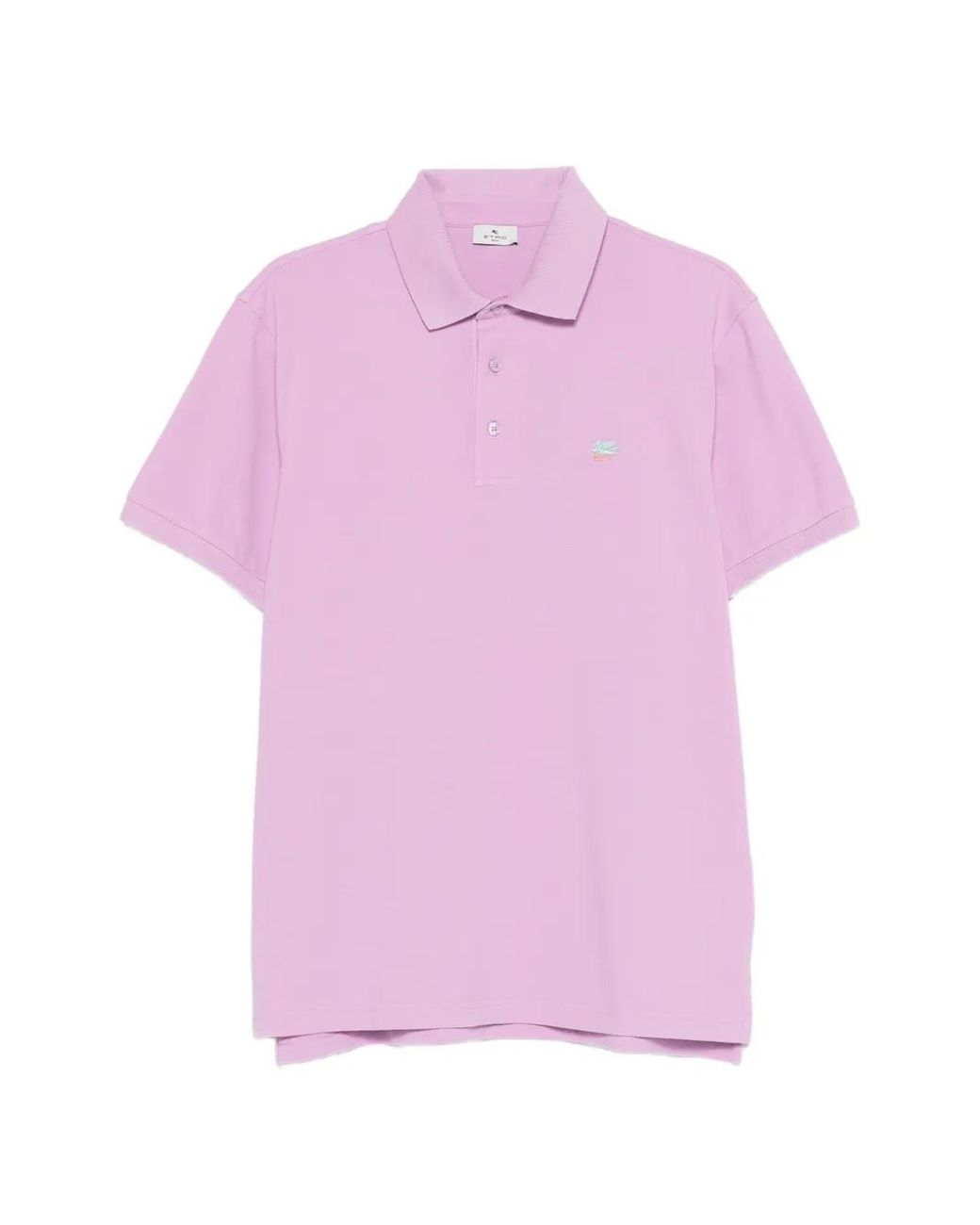 Etro Pink Buttoned Polo Shirt for men