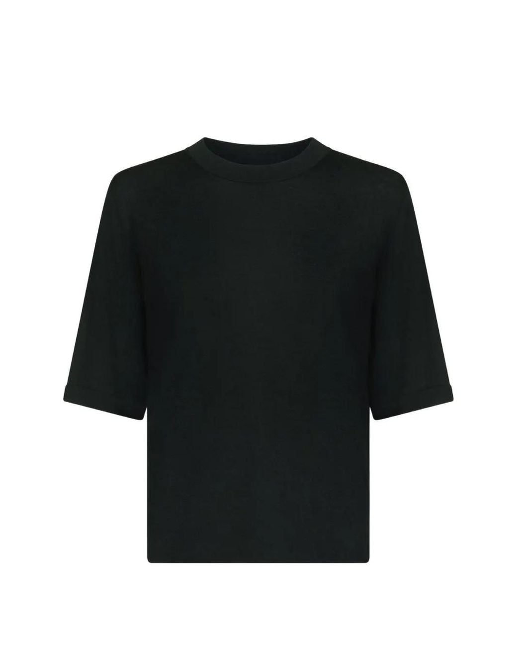 Loulou de Saison Black Nala Lds Cashmere T-Shirt