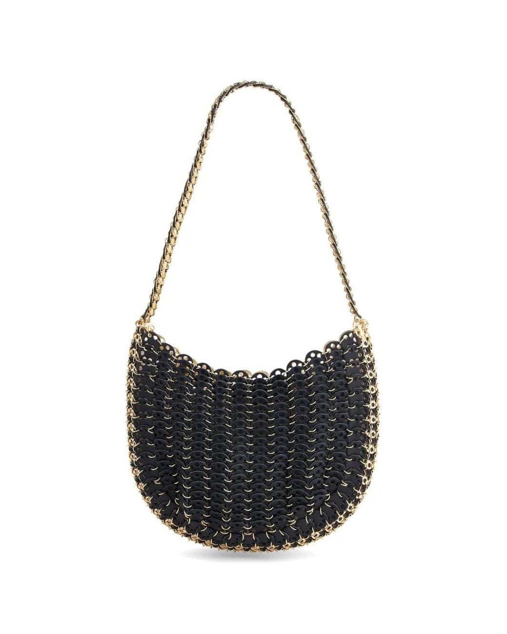 Rabanne White Moon Flip Bag