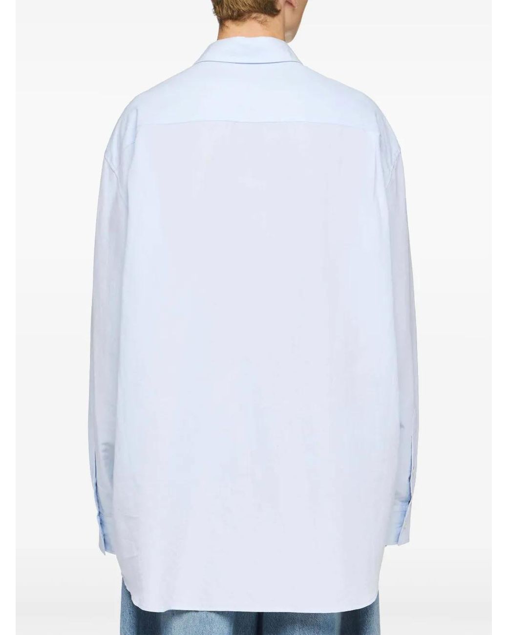 J.W. Anderson Blue Embroidery Detail Shirt for men