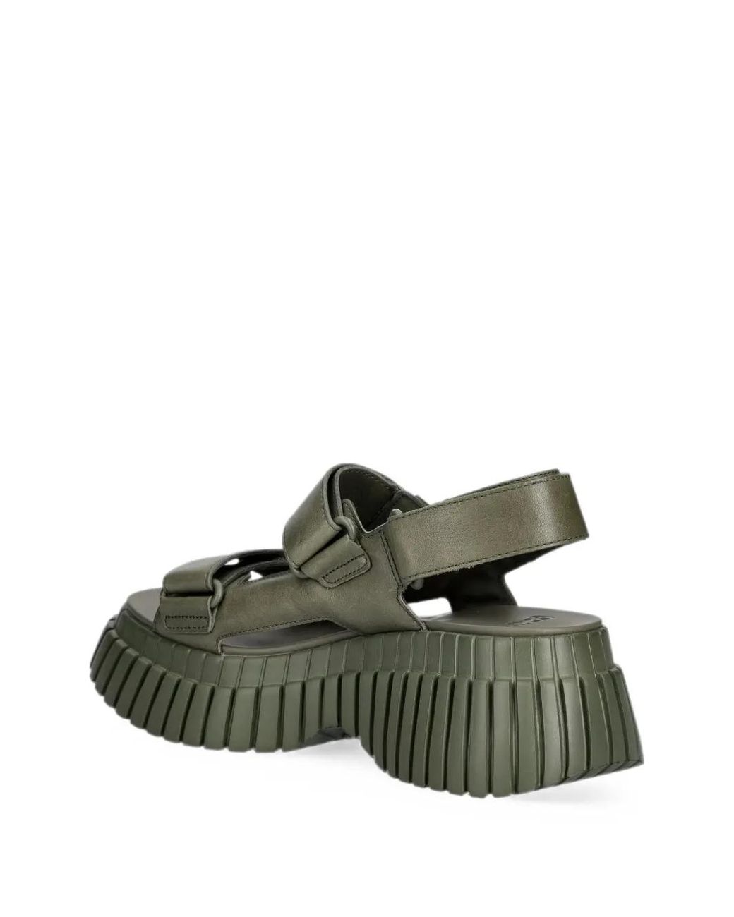 Camper Green Bcn Touch-Strap Platform Sandals