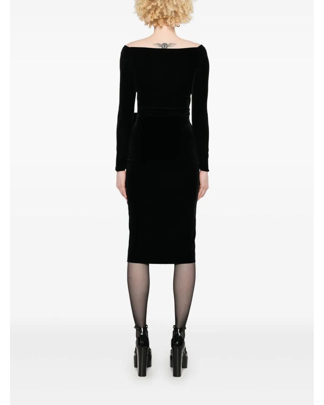 La Petite Robe Di Chiara Boni Black Silveria Velvet