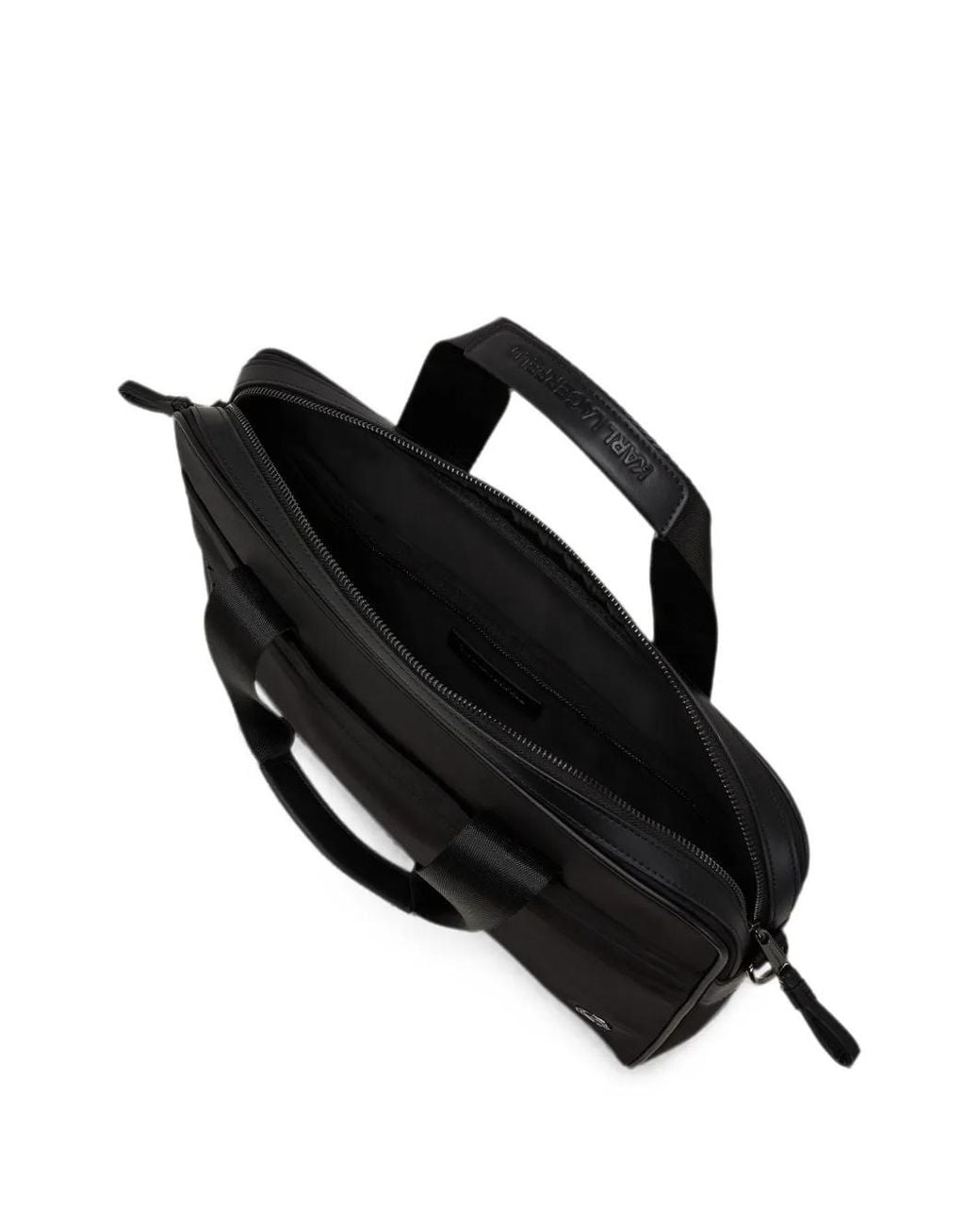 Karl Lagerfeld Black K/Kameo Logo-Appliqué Laptop Bag for men