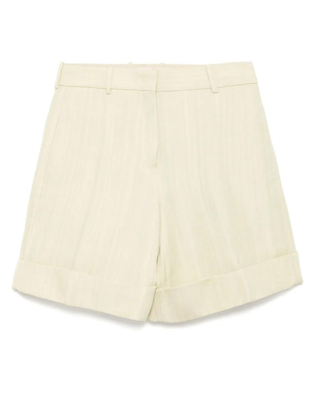 Jil Sander Formele Shorts in het Natural