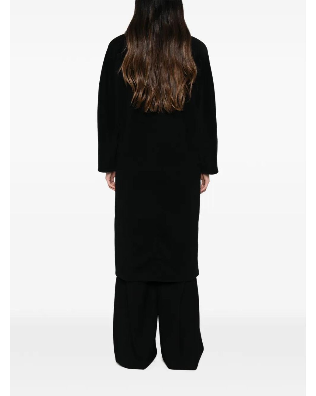 Max Mara Black Icon Double-Breasted Coat
