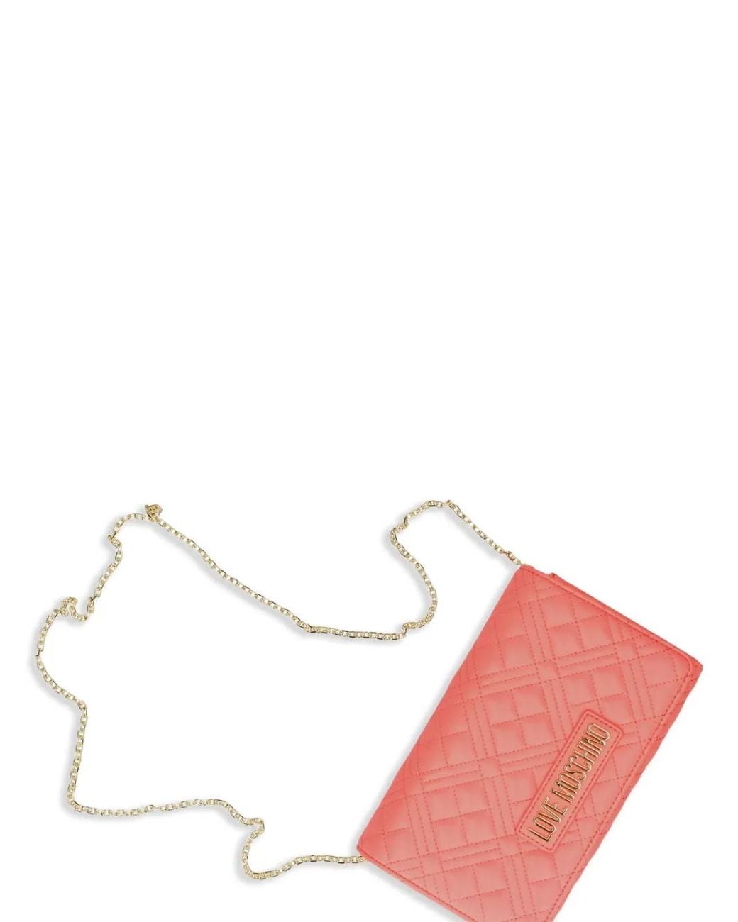 Love Moschino Pink Padded Satchel Bag