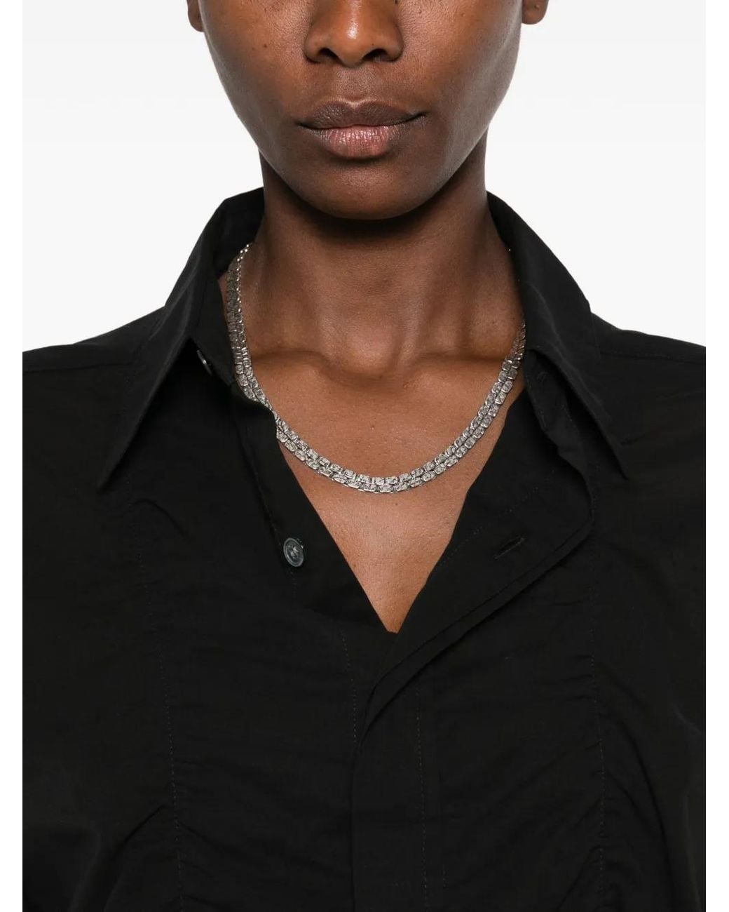 Our Legacy Black Jumble Ruched Long-Sleeve Shirt
