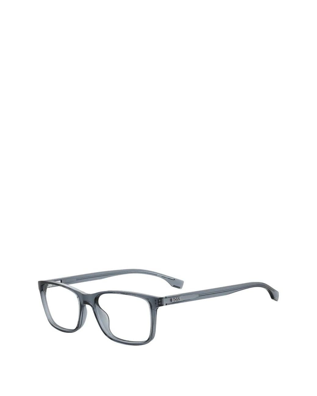 Boss Blue Rectangle-Frame Glasses for men