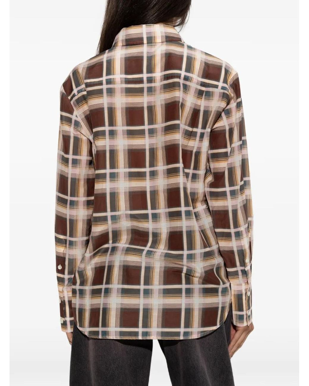 FRAME White The Plaid Boy Oversized Shirt