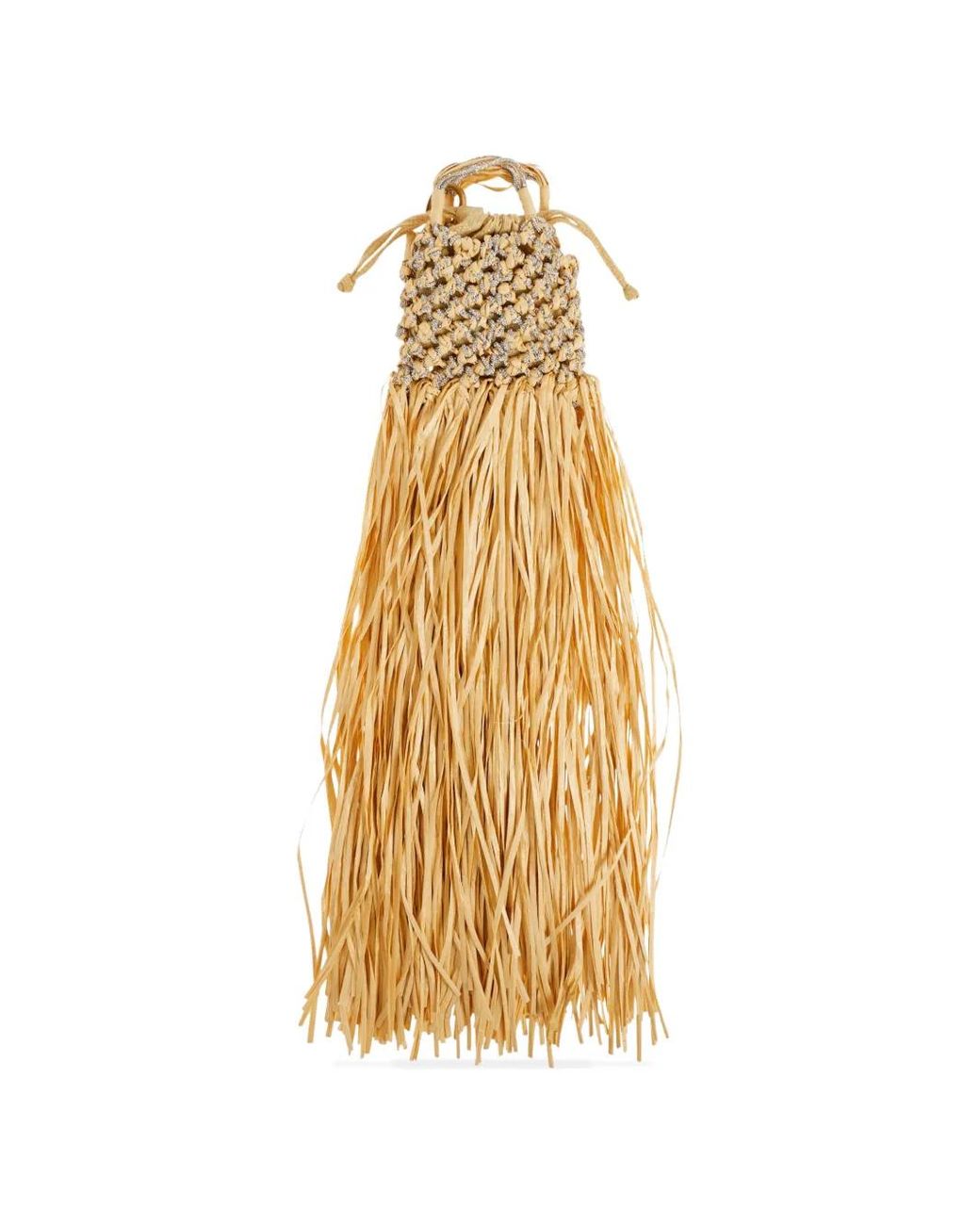 Kurt Geiger Metallic Mini Macrame Crystal Bag