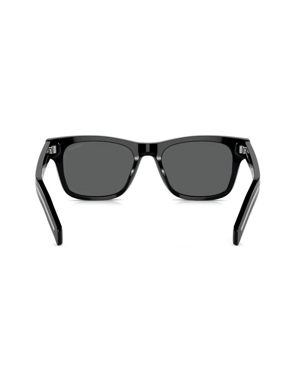 Prada Black Rectangle-Frame Sunglasses for men