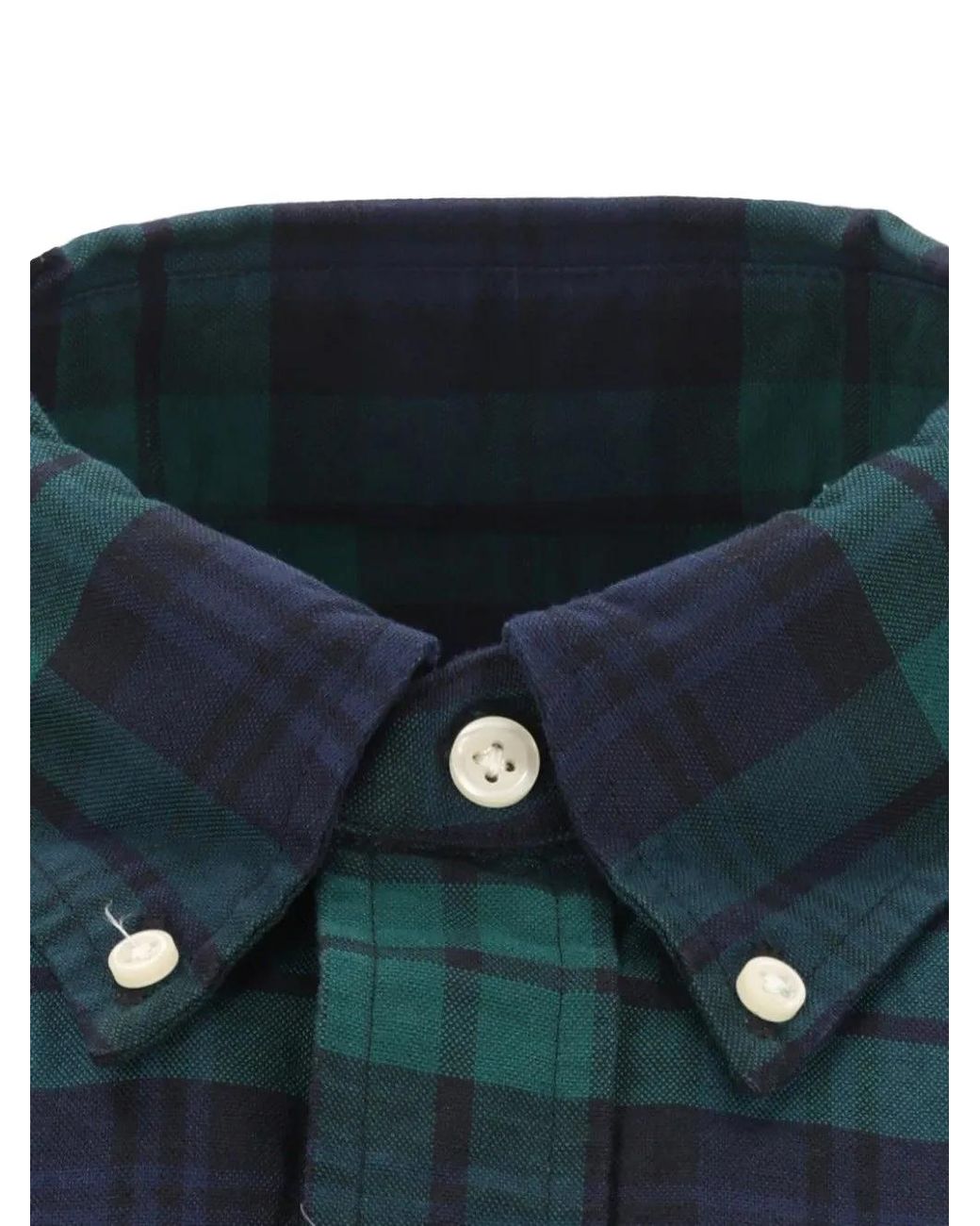 Polo Ralph Lauren Blue Tartan-Check Long-Sleeve Shirt for men