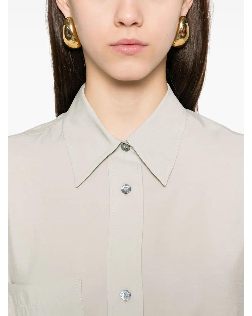 Studio Nicholson Leto Blouse in het White