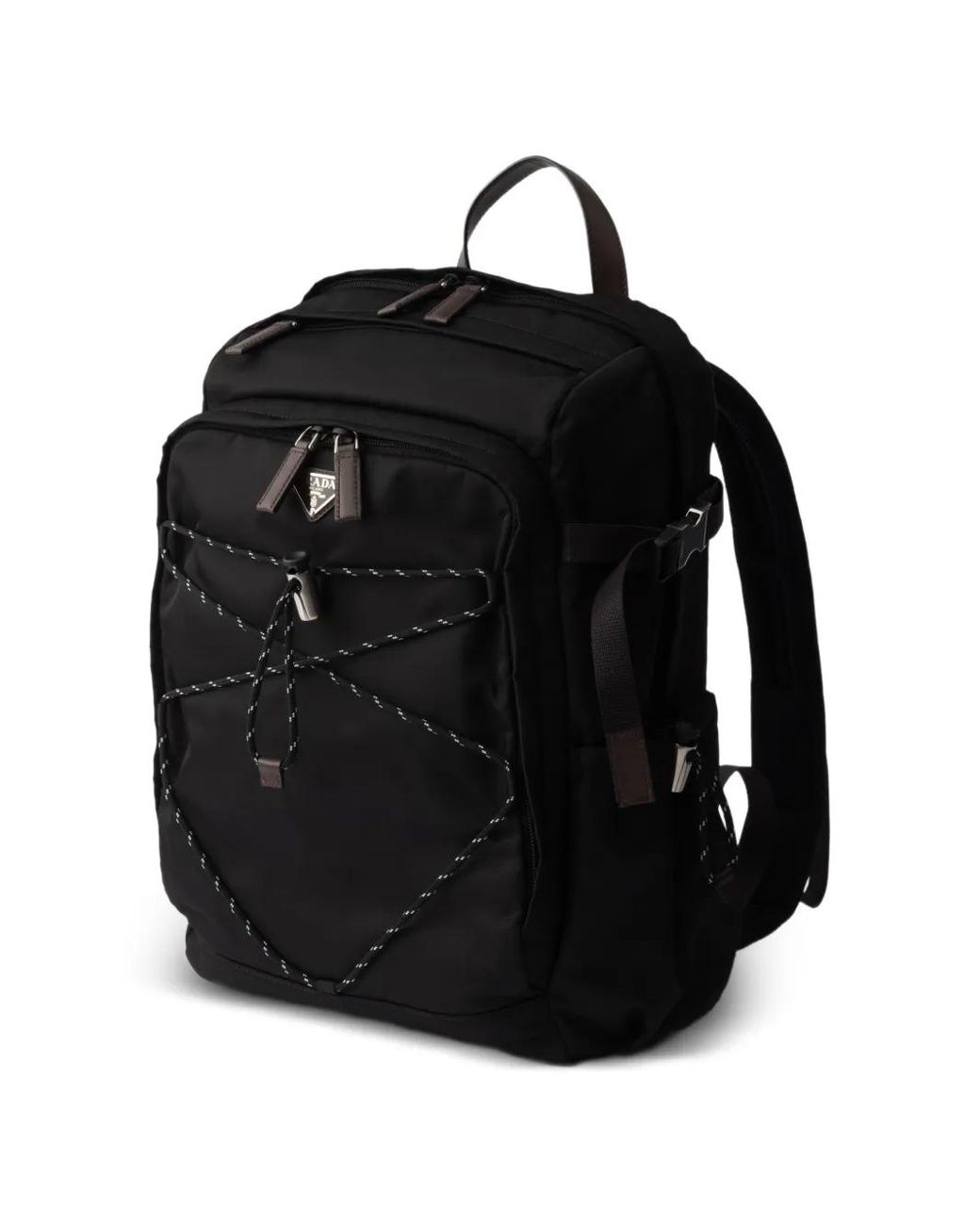 メンズ Prada スピードロック リナイロン バックパック Black