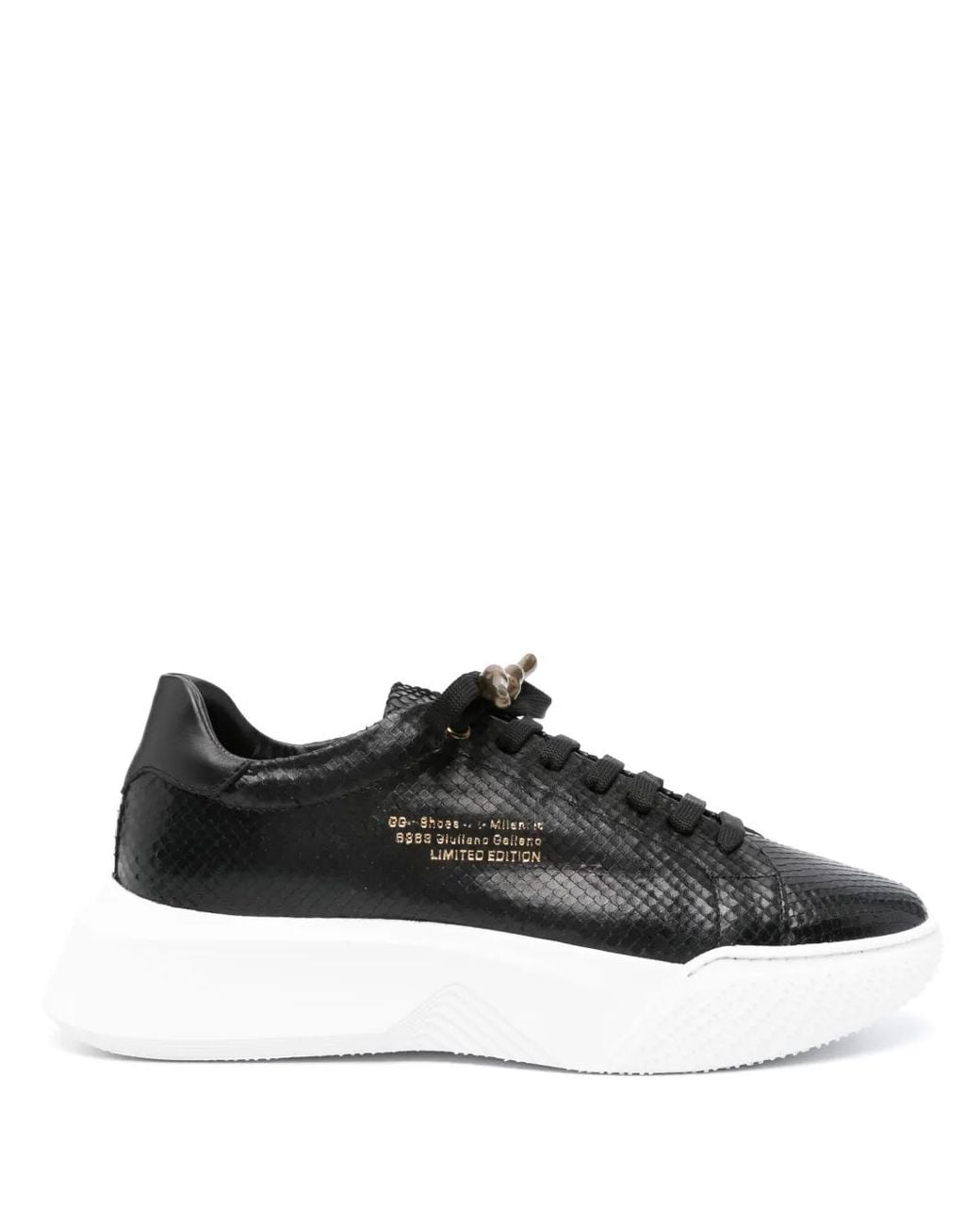 Baskets Python En Cuir Giuliano Galiano pour homme en coloris Black