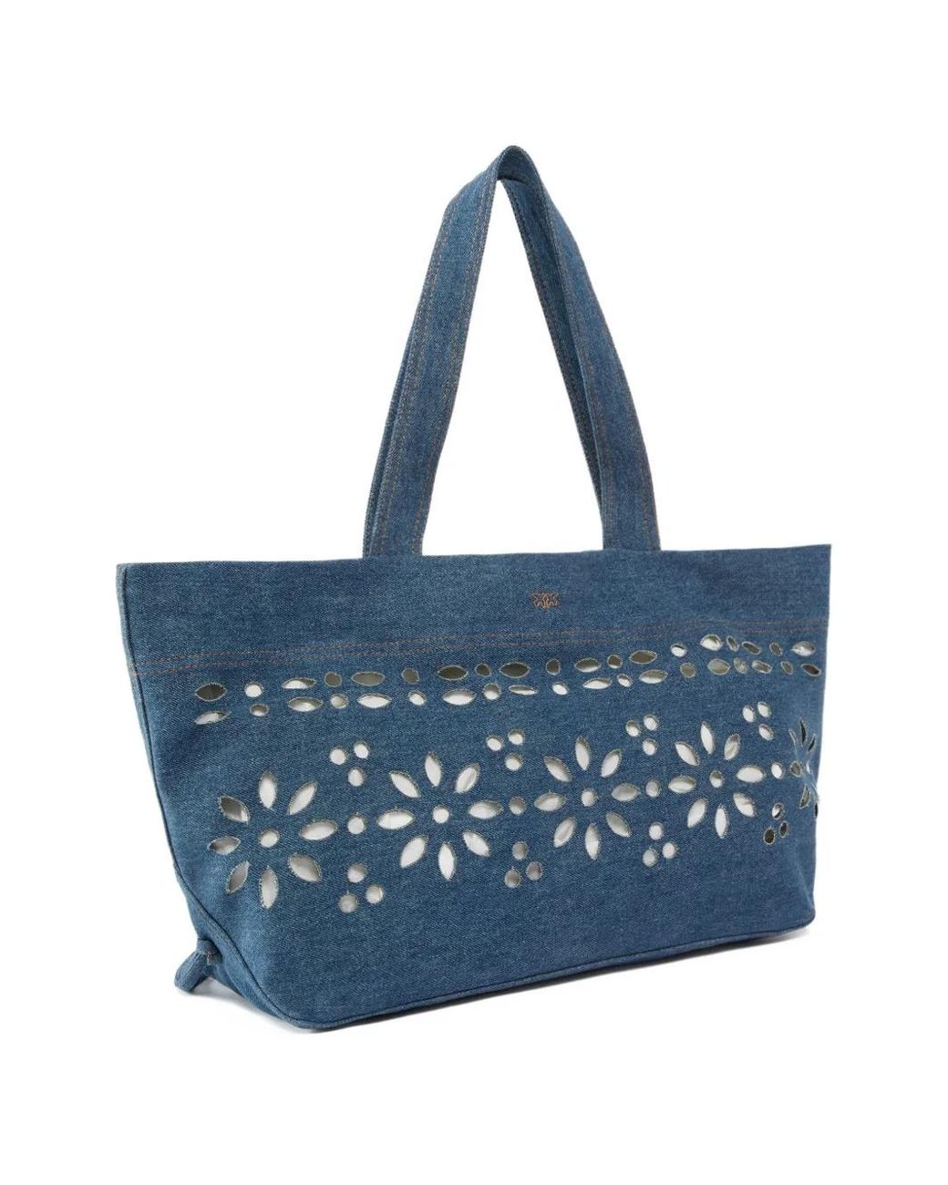 Pinko Blue Medium Shopper Bag