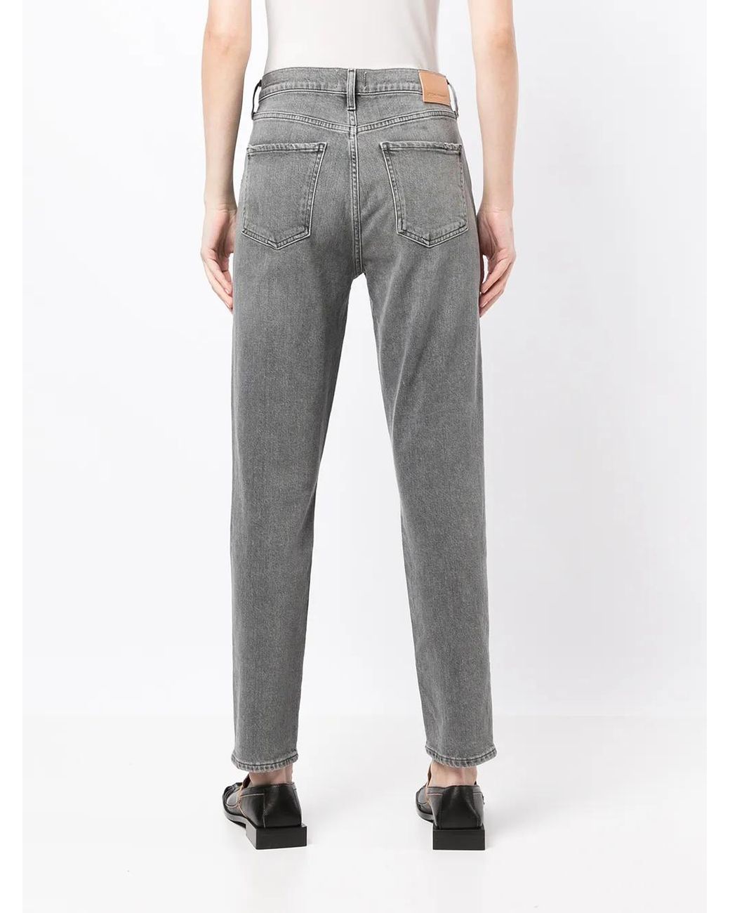 Citizens of Humanity Gray Olivia High-Rise Slim Jeans