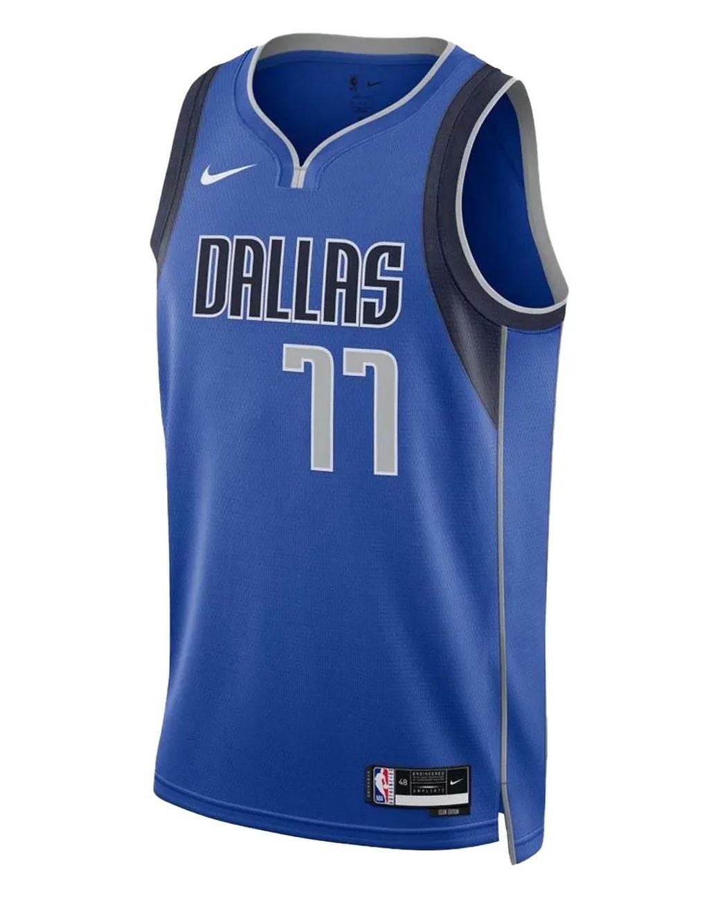 Nike Blue Luka Doncic Heat Dri-fit Swingman Dmd Icon Jersey for men
