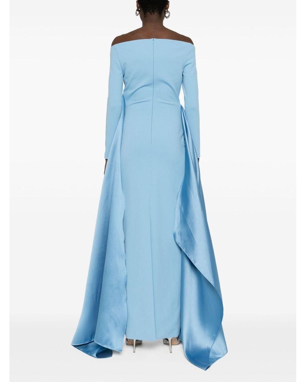 Solace London The Irma Maxi Dress in Blue | Lyst