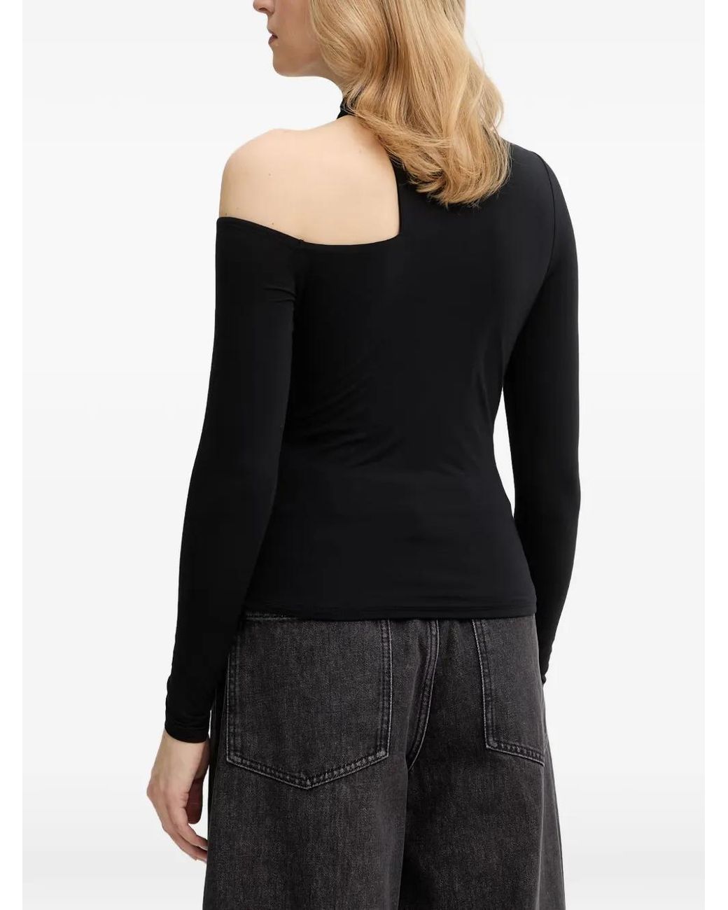 Guess Black Cut-Out Top