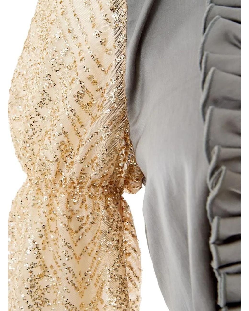 Lardini White Ruffled Blouse