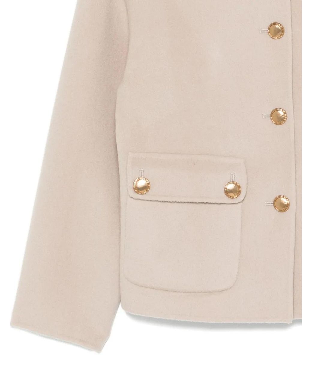 Liska Natural Jack Front-Button Jacket