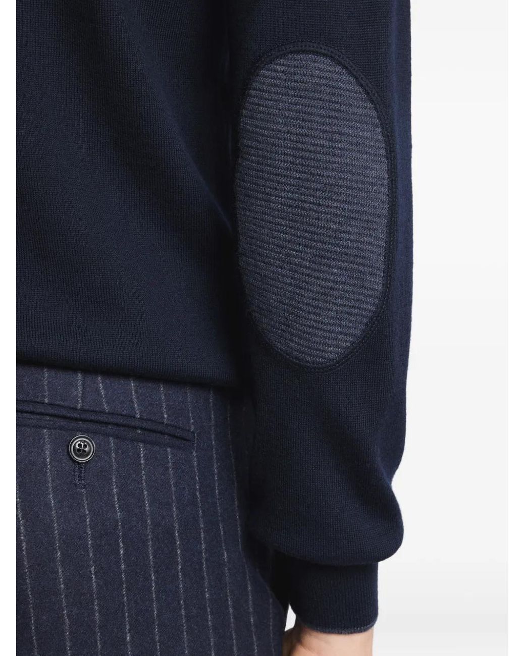 Fay Blue Crew-Neck Top for men