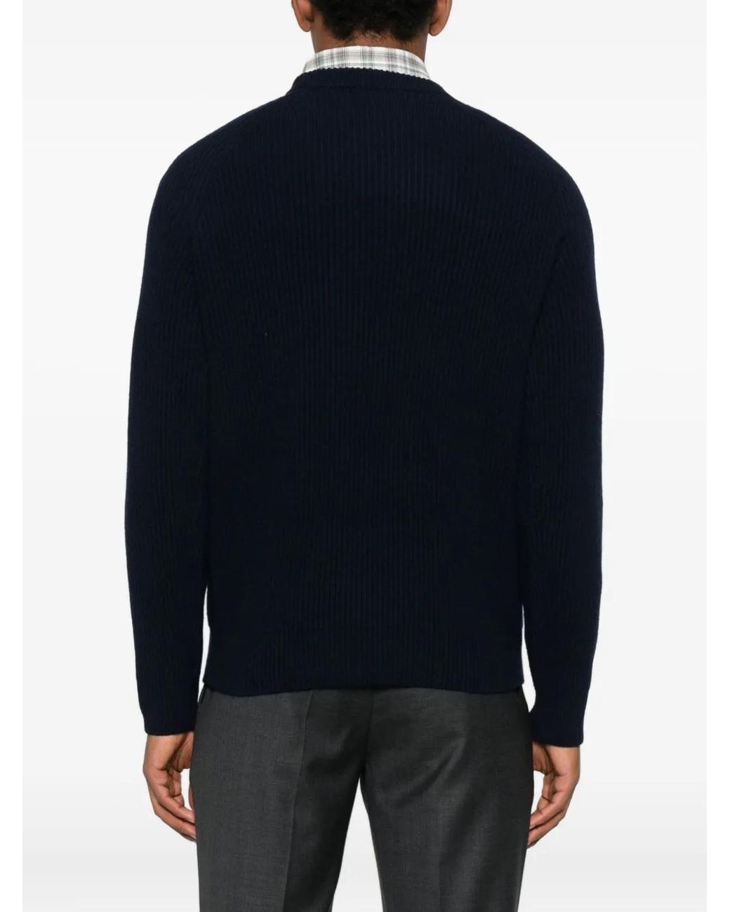 Mc2 Saint Barth Blue Marine Wool Sweater for men