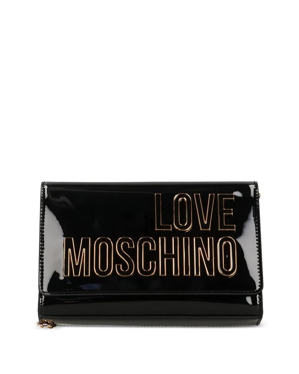 Love Moschino Black Logo-Lettering Cross Body Bag