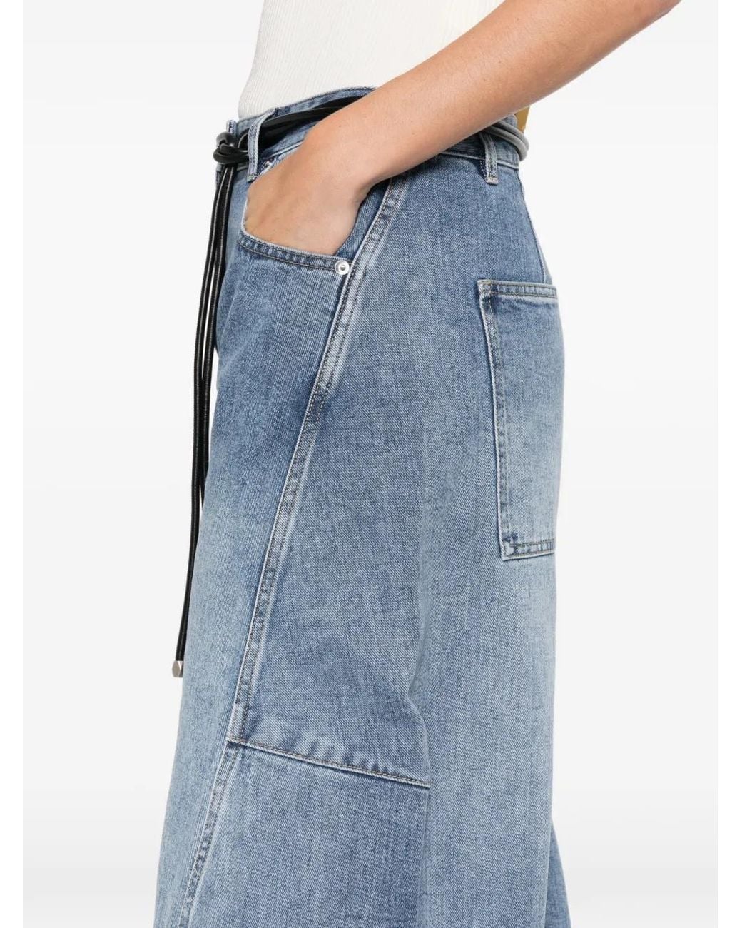 Tibi Blue Sid Panelled Jeans