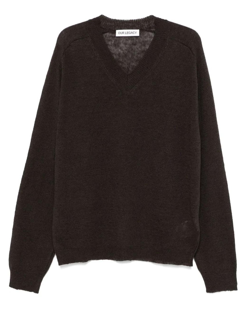 Our Legacy Rue V-Neck in Black for Men | Lyst UK