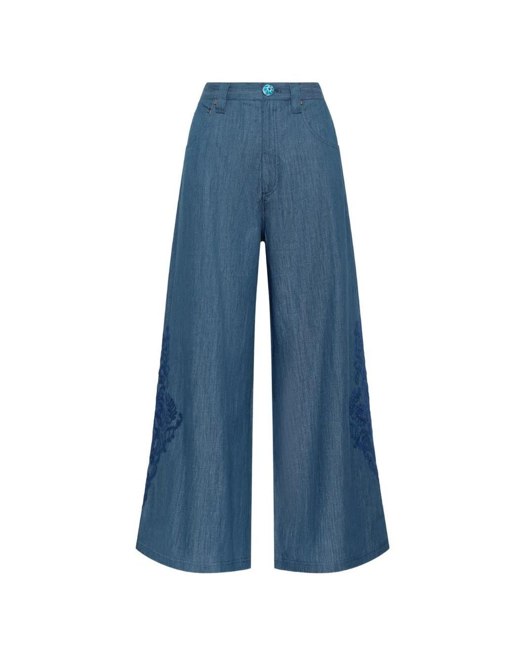 Maliparmi Blue Belt-Loops Jeans
