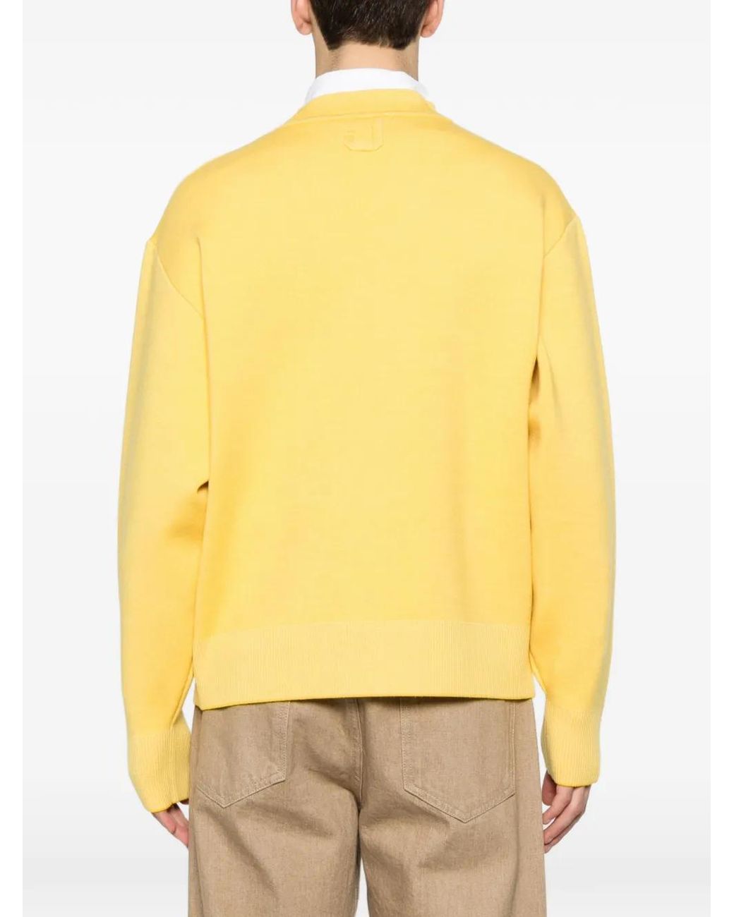 Jacquemus Yellow The Doppio Cardigan for men