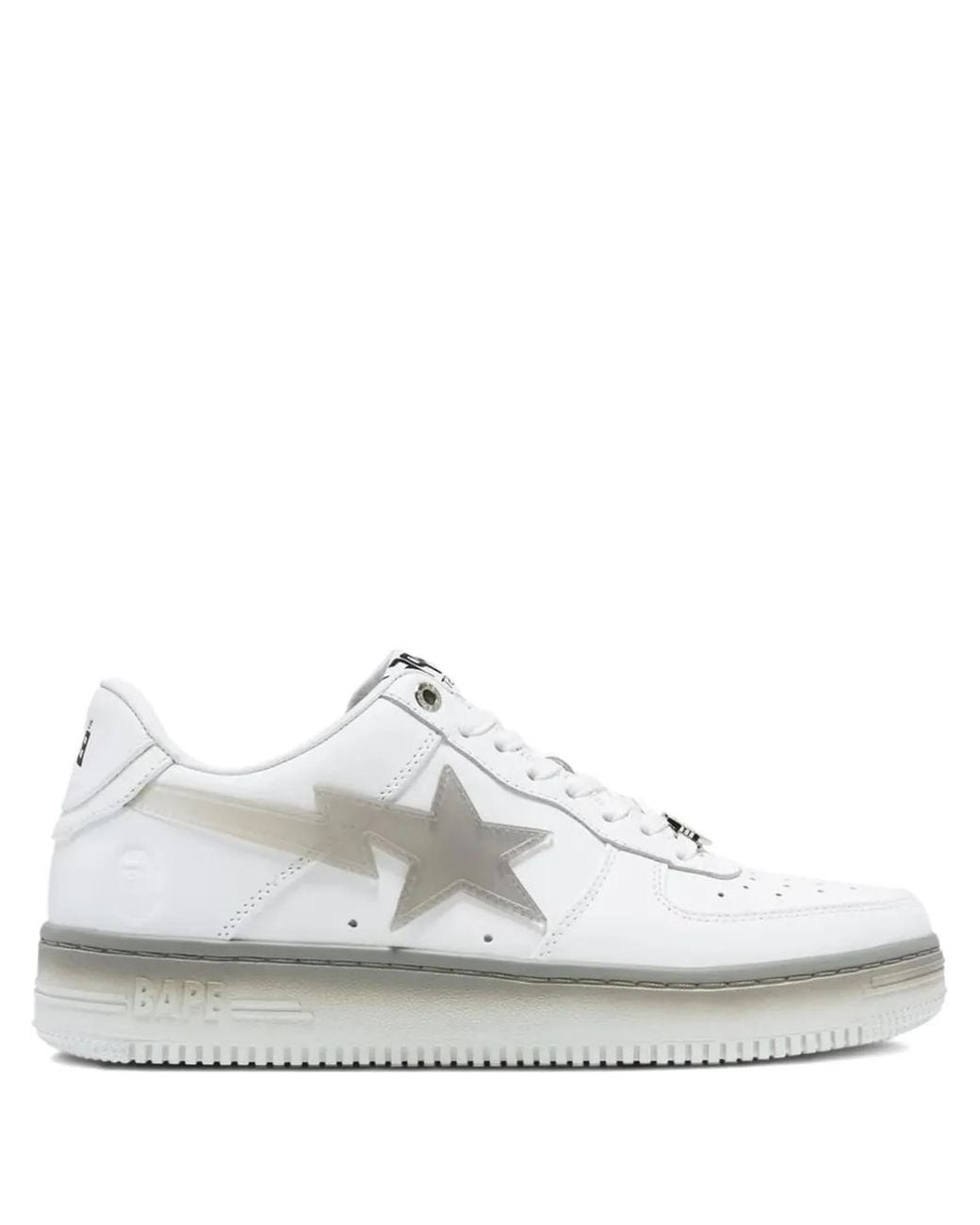 A Bathing Ape White Bape Sta M1 Star-Appliqué Sneakers for men