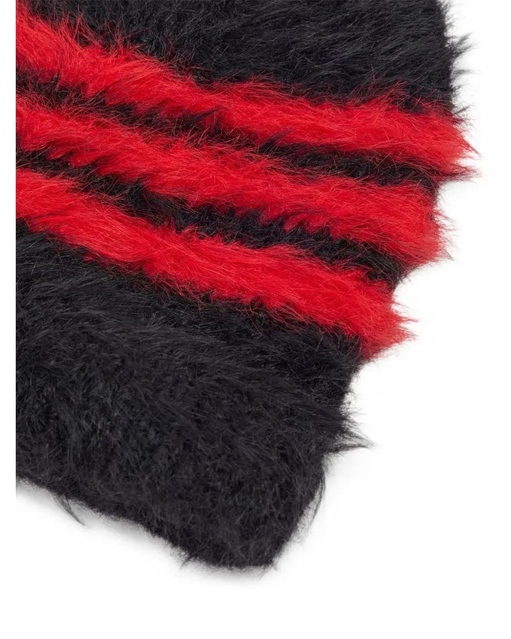 Y-3 Red 3-Stripes Beanie Hat