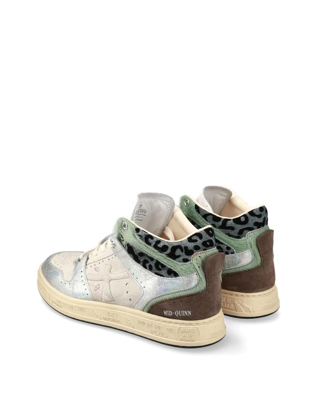 Premiata White Mid Quinnd Sneakers