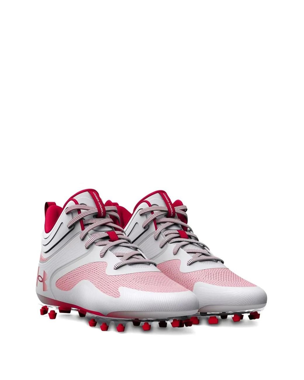 Under Armour Pink Command Mc Mid Cleats for men