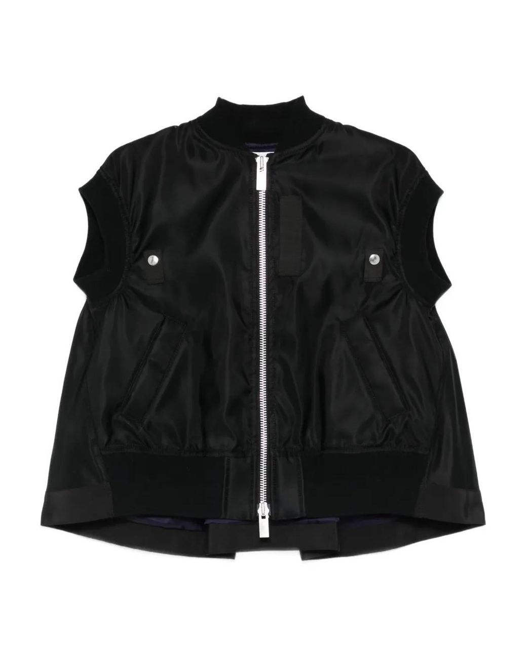 Sacai Black Nylon Vest